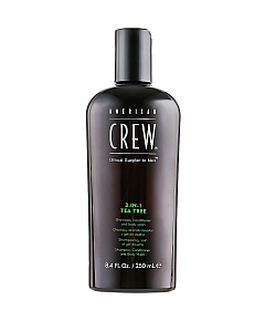 American Crew 3 in 1 Tea Tree - Средство по уходу за волосами и телом 250 мл
